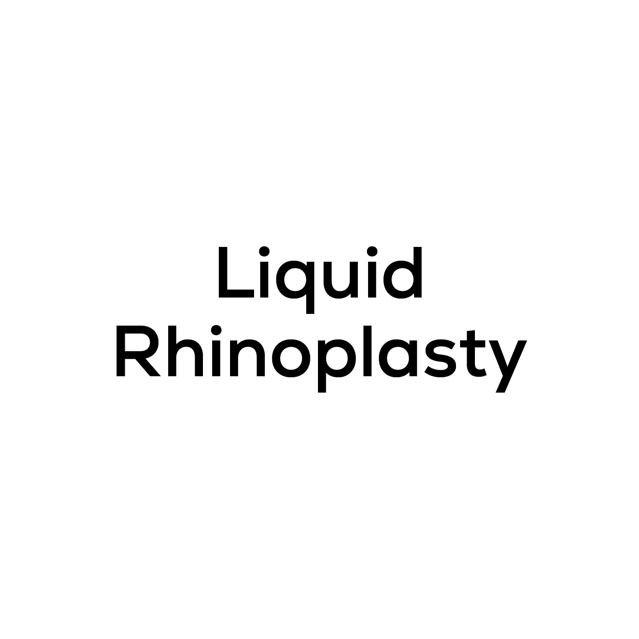 Liquid Rhinoplasty